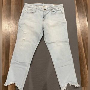 Light Blue Distressed Women Jeans